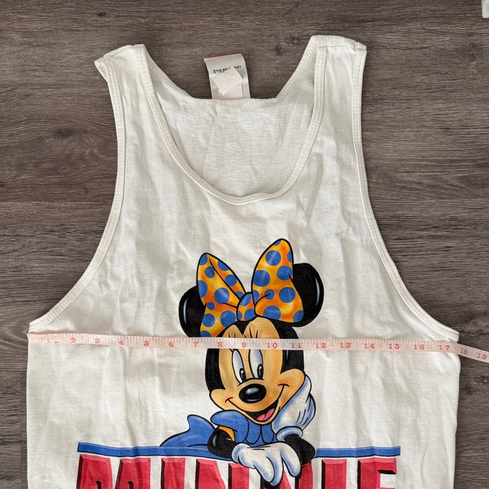 Vintage Disney Minnie Mouse White Tank Top - Picture 10 of 11